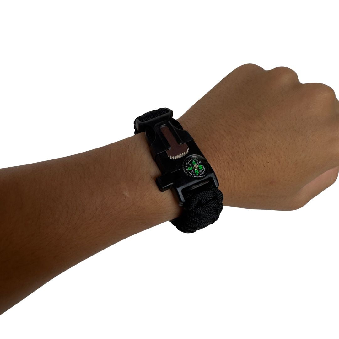 Pulsera de Paracord Táctica de Supervivencia para Camping y Senderismo
