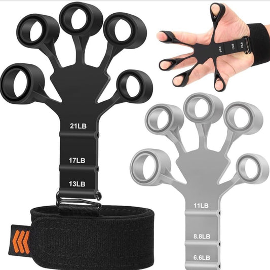 Entrenador de fuerza de agarre, ejercitador de dedos de doble cara y fortalecedor de manos para terapia de manos, escalada en roca, alivia el dolor de artritis, túnel carpiano