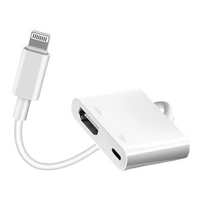 Adaptador AV digital Lightning a HDMI con certificación MFi de Apple, 1080P, video HD, HDMI, sincronización de pantalla, cable con puerto de carga compatible con iPhone 14/13/12/11/X/8/7/iPad en HDTV