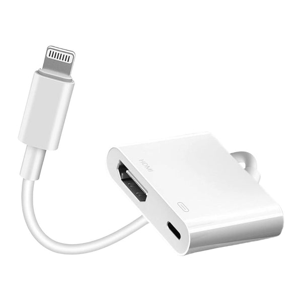 Adaptador AV digital Lightning a HDMI con certificación MFi de Apple, 1080P, video HD, HDMI, sincronización de pantalla, cable con puerto de carga compatible con iPhone 14/13/12/11/X/8/7/iPad en HDTV