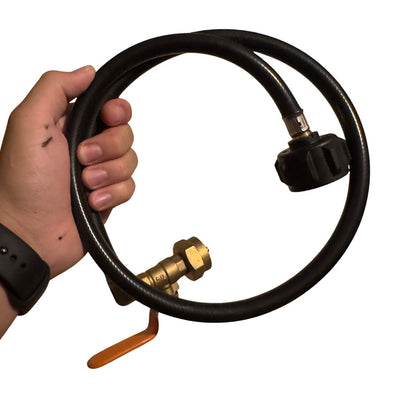 Adaptador para Recargar Tanques de Propano 1 lb con Manguera