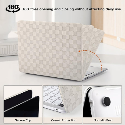 Funda Protectora para Laptop MacBook Air 13” con Teclado – Diseño Cuadriculado