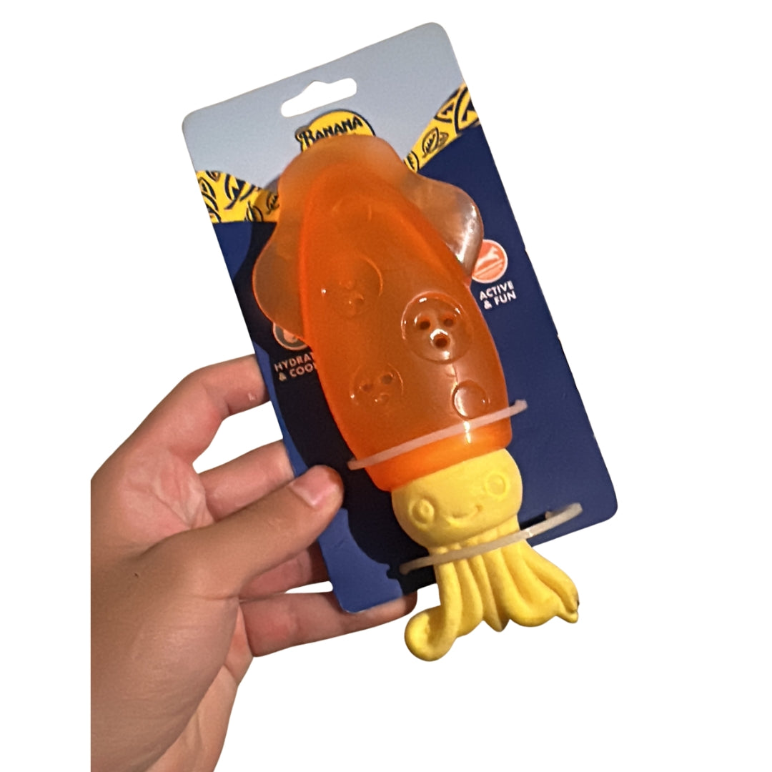 Juguete Congelable para Perros en Forma de Pulpo – Hidratación y Enfriamiento