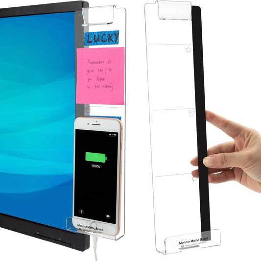 Organizador Lateral para Monitor con Porta Notas y Celular (Set de 2)